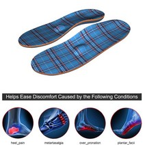 근저족막염 깔창 메리 크리스마스 높은 아치 지원 Insoles 발바닥 Fasciitis 구호 구두 삽입 두꺼운 Orth