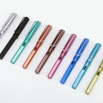 저가 만년필 입문용 저가형 입문 초보 선물 필기용 여자 여성 고급 선물용, 상품선택, 4-스틸만년필-핑크