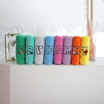 BT21 와펜 뱃지 세면타올 140g, 1개, 민트