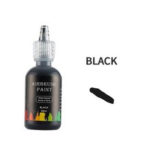 매니큐어 12 색 30ml 네일 에어 브러시 잉크 스프레이 건 네일 아트 네일 페인팅 안료 잉크 에어 브러시 키트 컬러 네일 도구 젤, 검은색