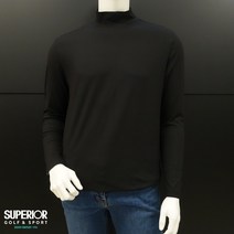 슈페리어 2001 구로점 최경주 골프 남성 겨울 얇고 보온성이 뛰어난 부드러운 플리스 이너 반목 티셔츠 C0Y1401 매니져김희선