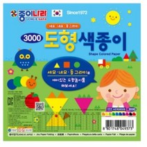 종이나라 도형 색종이, 10색, 7세트