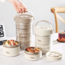 온먼트 스텐 보온도시락 세트, 3단 도시락세트