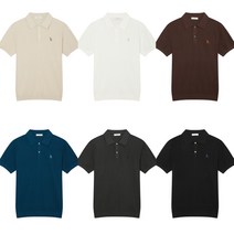 b& [국내매장판] 헤지스 썸모어 면혼방 반팔 카라 니트 남성용 카라티 90~115 size