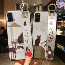 뚱공주몰 삼성 갤럭시노트9 갤럭시노트8 갤럭시 노트9 노트8 갤노트9 갤노트8 note9 note8 고양이 일러스트 핸드 스트랩 핸드폰 휴대폰 폰 케이스