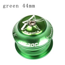 MEROCA-스티어링 칼럼 1 18 44MM Mtb 자전거 헤드셋 포크 볼 베어링 테이퍼 산악 스레드리스 와셔, 07 green 44mm