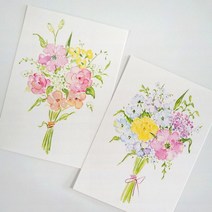 꽃다발 축하 엽서 감사엽서, 쿠팡 다팔자 퍼플