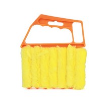 휴대용 창문 청소 브러시 세척 가능 먼지 에어컨 떨이 셔터 블라인드 도구, 01 orange-1PC