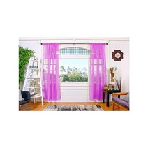 All American Collection Doli 시어 커튼 | 137.2cm x 213.4cm54 84인치 패널 2개퍼플