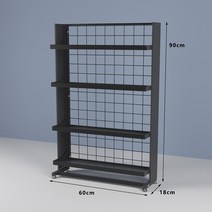 계산대 앞 진열대 약국 편의점 마트 스낵 수납 선반 랙, 8.블랙60x18x90