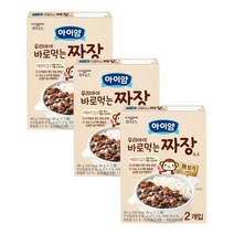 후디스 유아짜장 아이얌 우리아이 바로먹는 짜장소스 (80gx2봉지) 초기이유식 중기이유식 후기이유식 160g 3개 1세트