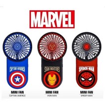 MARVEL USB충전식 3단계조절 미니FAN 선풍기 1개, 캡틴아메리카, 미니선풍기