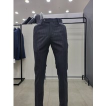 킨록 스트라이프 패턴 네이비정장팬츠 fb106