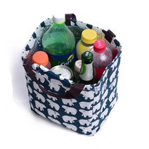 도시락 미니 보냉 백 가방 쿨러백 골프간식가방, 나무