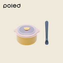 폴레드 도자기용기 400ml+스푼 세트 (컬러단계선택), 블루베리잼, 1단계/버터크림