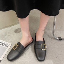 큐빅 진주알 장식 여자 블로퍼 봄뮬 가을뮬 뮬구두