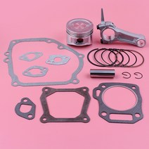 커넥팅로드 68mm 피스톤 링 혼다 GX160 6.5HP GX 160 엔진 모터 잔디 깎는 기계 예비 부품 용 전체 가스켓 키트, 1개