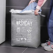 75L 2색 1개 재활용바스켓 분리수거함 멀티보관팩 빨래바구니 장난감 이불 의류 정리, 브라운