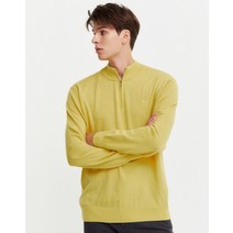 21FW [populet]옐로우 퍼피자수 울캐시미어혼방 반집업니트 WHSW1D402Y2