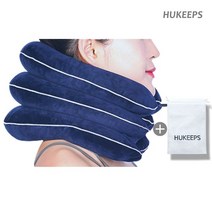 큐리넥 목견인기 목디스크 목보호대 경추견인기, 블루