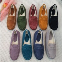 (있는재고) 소가죽 드라이빙 롤리팝핑 보바 비비드 배색 컬러 남천동 황령산 데이트 블랙 그레이 다크블루 빅뱅 그린 바이올렛 브라운 엘로우 레드 블루 겨울용 한파 로퍼 단화 2cm