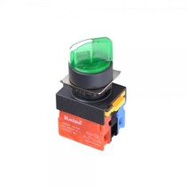셀렉터 스위치 램프 AC 2A0B 3단 230V 22mm NS22-S3-L3A2A0B, 옐로우 [NS22-S3-L12DY2A0B]