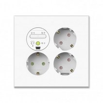 TI1 화이트 대기전력 자동차단 3구 콘센트 틸인스