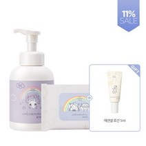 [AK PLAZA] [정샘물]키즈 말끔 산뜻 클렌징 세트(+키즈로션5ml), 버블폼+클렌징티슈10매, 옵션선택