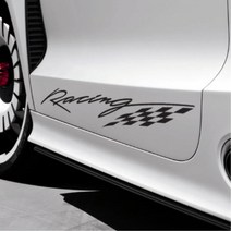 첫차꾸미기 레이싱 자동차 스티커 자동차선물 레이튜닝 20대남성 튜닝스티커 데칼시트, 1개, 소형 그레이