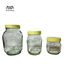 유리꿀병 꿀통 유리용기 꿀병용기 수제청 공병 0.6kg 1.2kg 2.4kg 박스판매, 유리꿀병 2.4kg(박스판매) 총 12개