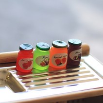 미니어쳐 과일잼병4종셋트 미니어쳐소품