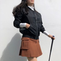 여성골프점퍼 트렌디 안감 누빔 가벼운 패딩 골프 항공점퍼 필드 라운딩룩 로로얼로이