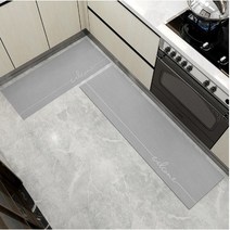 꼼꼼 소프트 규조토 주방발매트 욕실발판 80x45, 그레이