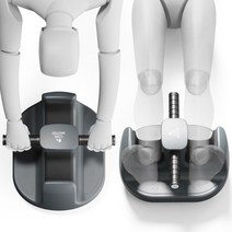 코어마스터 듀얼 AB슬라이드 국내특허 옆구리살 복근 골반 운동기구, 그레이