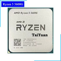 AMD Ryzen 5 5600G R5 39GHz 6 코어 12 스레드 65W CPU 프로세서 L3 16M 100-000000252 소켓 AM4 new but n, 한개옵션0