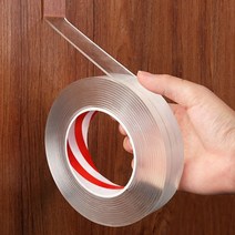 방수양면테이프 접착제 스티커 투명 양면 테이프 나노 테이프 방수 벽 스티커 재사용 가능한 내열성 욕실 홈 장식 테이프, 20mm, 1mm, 3m