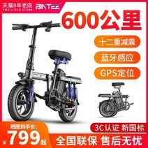 구부러진 접는 전기 자전거 운전 슈퍼 라이트 오토바이 리튬 배터리 배터리 자동차 전기 단일 소형 전기 자동차, 얼티밋 160KM벡터 14인치