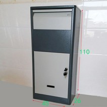 주택 무인 택배함 스마트 가정용 무인우편함 옥외 개인 택배무인함 택배보관함, 미디엄그레이110*45*26 도톰 비밀번호 잠금장치