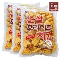[퀴클리몰] 오뗄 순살 후라이드 치킨 1kg x 3개, 6개