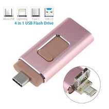 usb usb4 usb8 usb16 usb32 귀여운 예쁜 메모리 카드 호환 iphone ipad 4 in 1 otg flash drive hd 3.0 flash memory pe, 512GB, 금