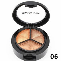 아이섀도우 팔레트 분장 3색 오래 지속되는 모든 피부 타입 조합 쉬머 무광택 뷰티, 연한 초록색
