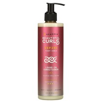알라피아 Beautiful Curls 컬 액티베이팅 리브-인 컨디셔너 컬이 있는 모발 곱슬머리 비정제 시어버터 354ml 12fl oz