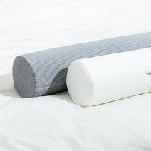 꺼짐없는 일자형 바디필로우 냉감 커버 안고자는 베개 (화이트), 단품