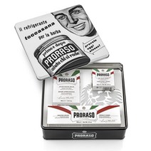 (프랑스직배) 프로라소 빈티지 화이트 쉐이빙 쉐이브 세트 박스 350ml 1팩 Proraso Shaving Products Box 3 Products Vintage White Ra