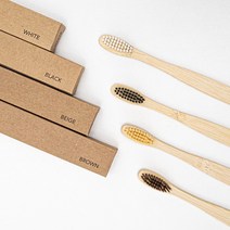 아이밀리 대나무 친환경 칫솔 미세모, 베이지, 1개