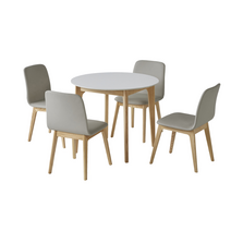 까사미아 래디쉬우드 형 세라믹테이블 4인세트_체어4EA 컬러 택1, 원형 세라믹 식탁 WH + 카멜 체