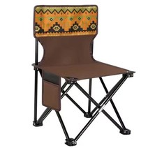 캠핑 피크닉 소풍 바비큐 파티 접이식 의자, 1개, 다갈색