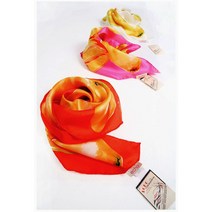 ECHO Fruit Square Silk Scarf (3color) - 100% 실크