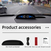GPS HUD 자동차 HUD 디스플레이 OBD2 GPS 듀얼 시스템 헤드 업 게이지 속도계 경사 측정기 운전 컴퓨터, 02 02