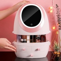 차량용냉온장고 스킨 케어 미니 냉장고 LED 라이트 미러 보호 화장품 뷰티 자동차 홈 여행 USB 충전 BX601155807 L3, 01 BX60 11155807 L3